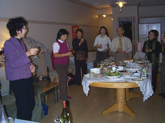 Hideko Ito Gives Toast