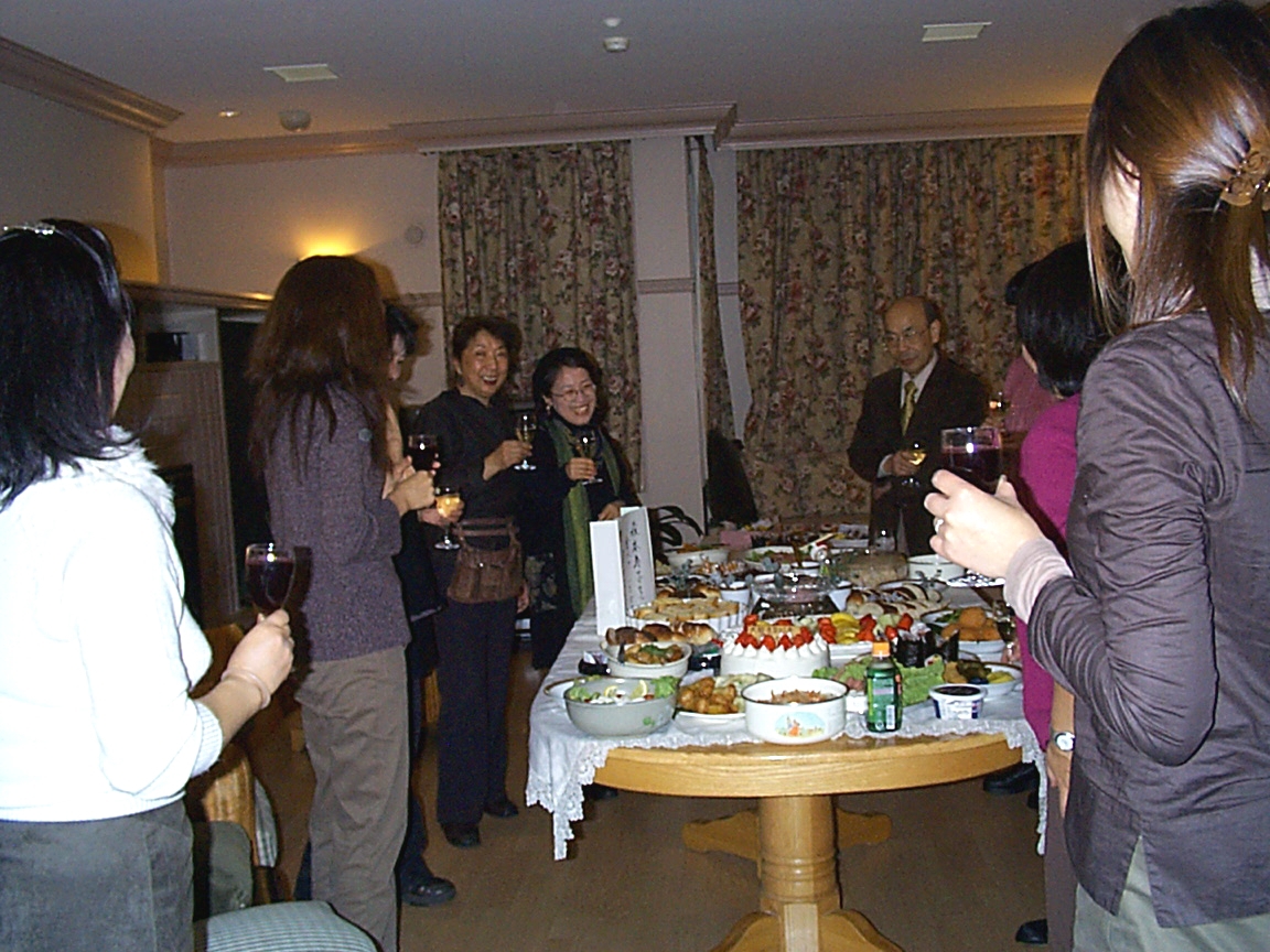 Toast at Toshiko's Sobetsukai