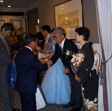 Parents Greet Guest