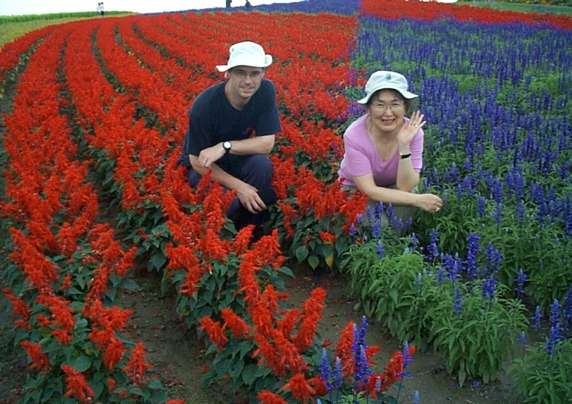 Michael and Sally in Flower Fields