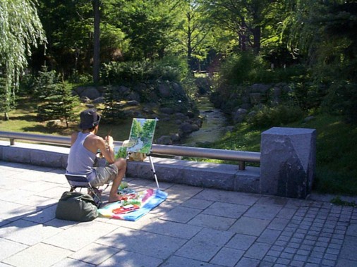 Artist in Nakajima Park